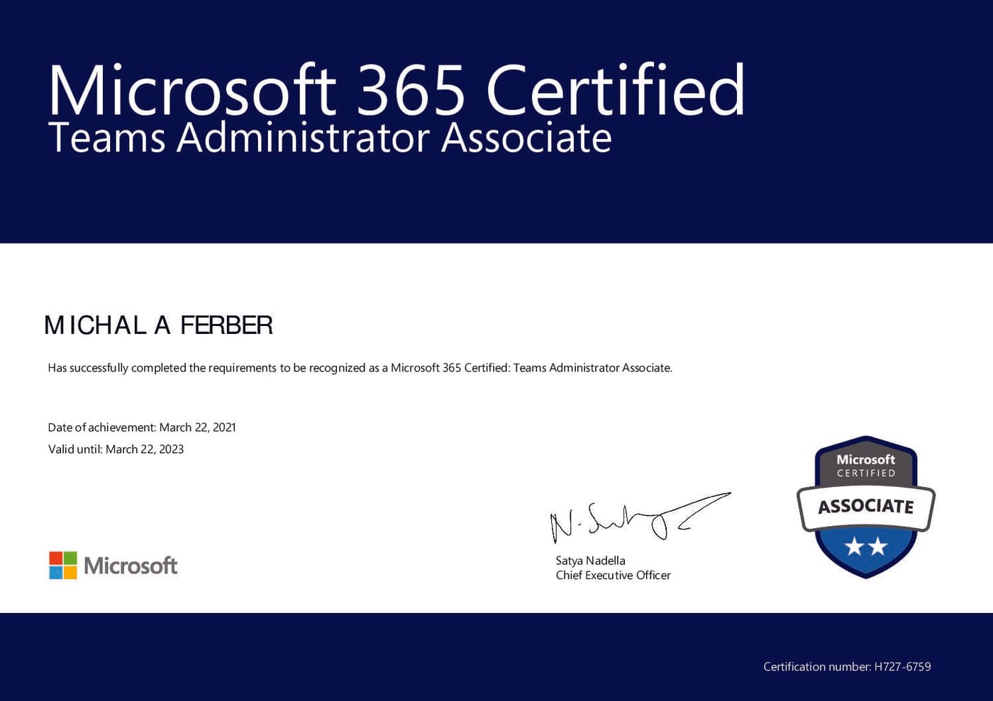 Microsoft 365 Certified: Teams Administrator Associate